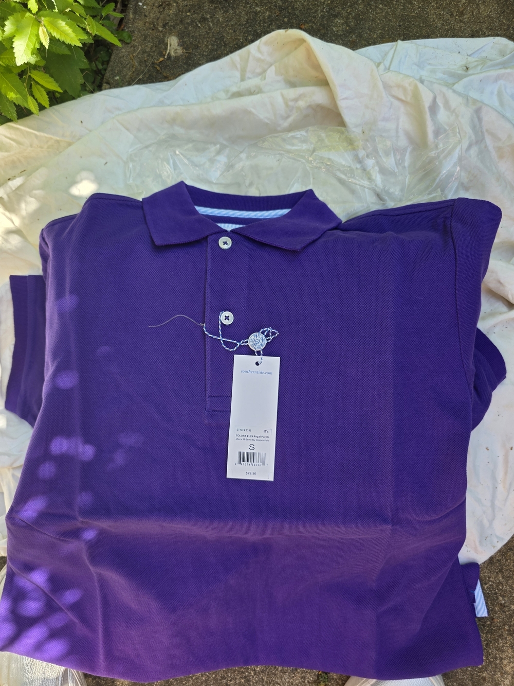 Southern Tide Men's Purple Polo Shirt